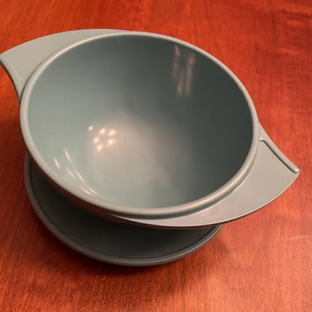 Atomic Set of 3 Teal Vintage Melamie Bowls